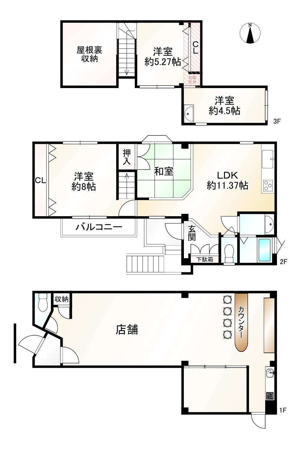 西九条唐戸町（十条駅） 4480万円