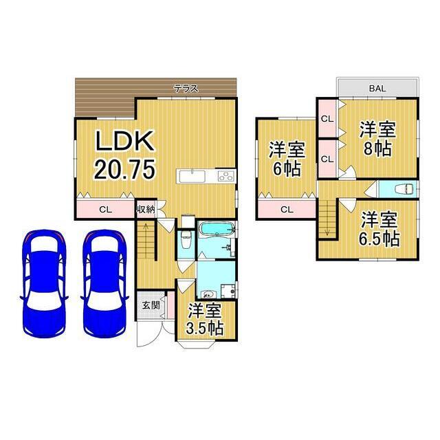 大枝北沓掛町３（松尾大社駅） 3480万円