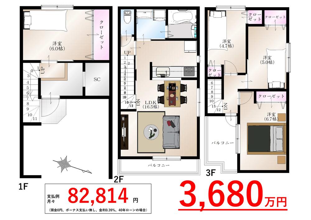 角田２（吉田駅） 3680万円