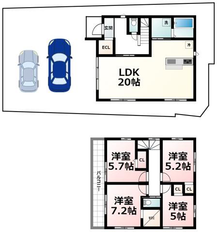 下阪本１（唐崎駅） 2498万円