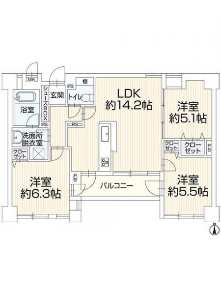 パレ北武庫之荘V壱号棟