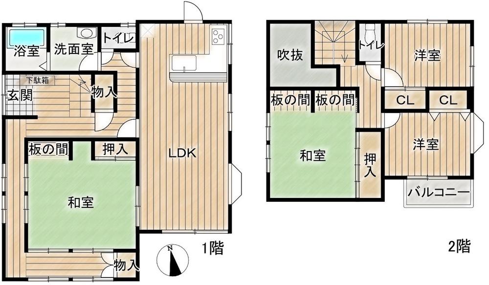 志染町青山６（広野ゴルフ場前駅） 1980万円