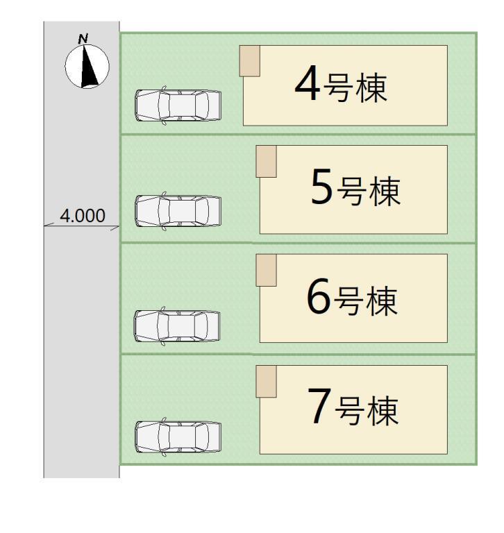 Cradle garden　大東市北条　全7棟（I期4棟）