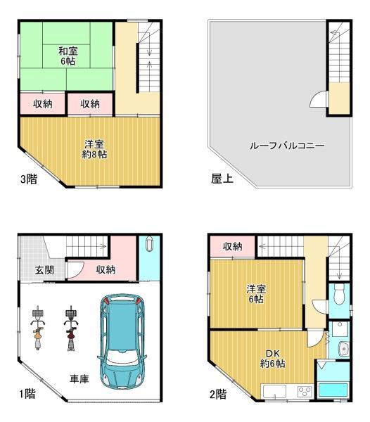 足代３（布施駅） 2080万円