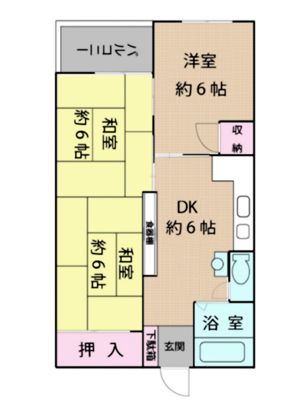 帝塚山コーポラス304号室