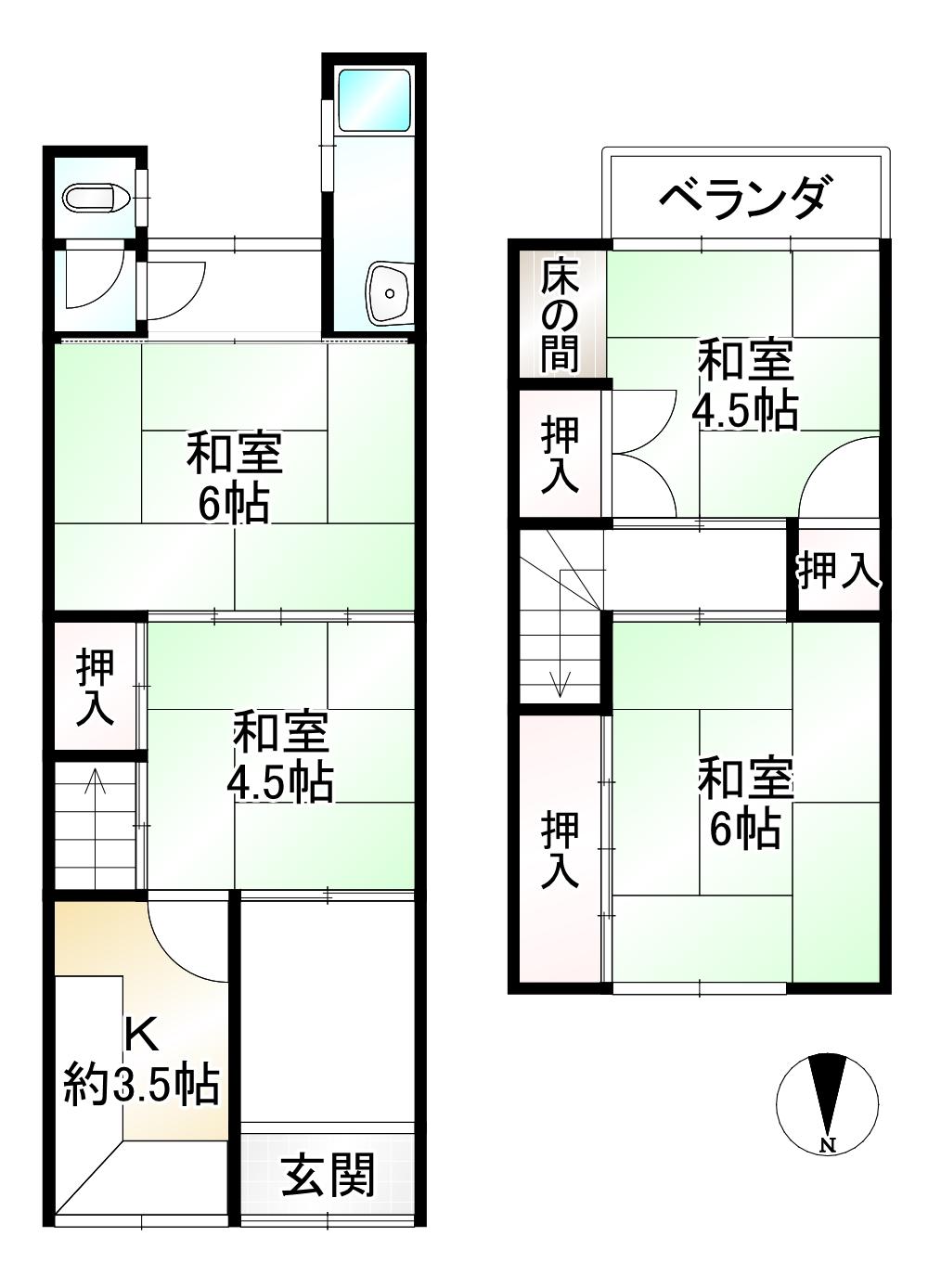 唐橋門脇町（西大路駅） 1180万円