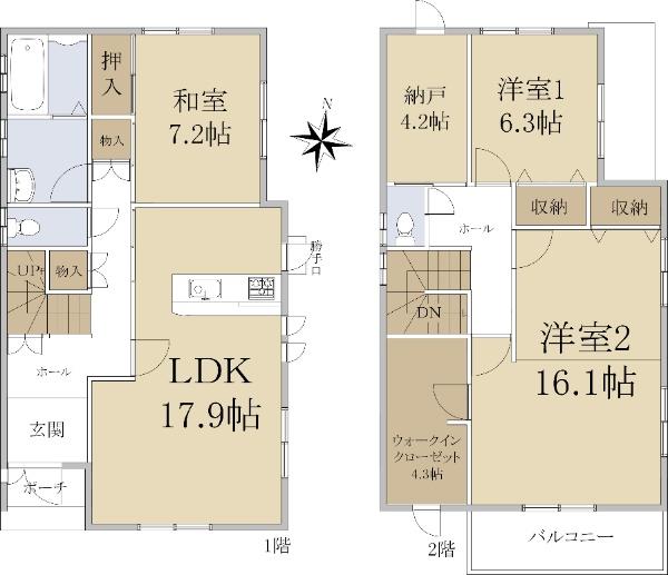 小明町（東生駒駅） 3280万円