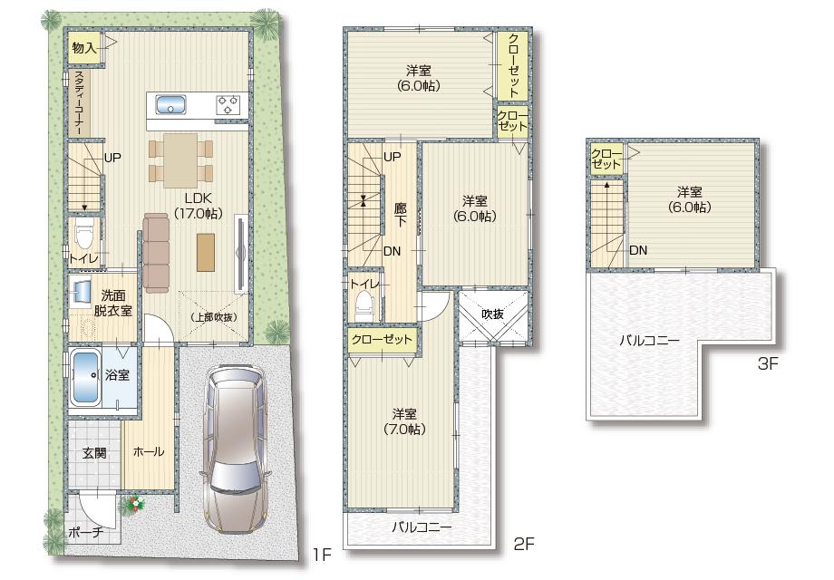 春日出北２（千鳥橋駅） 3380万円～3880万円