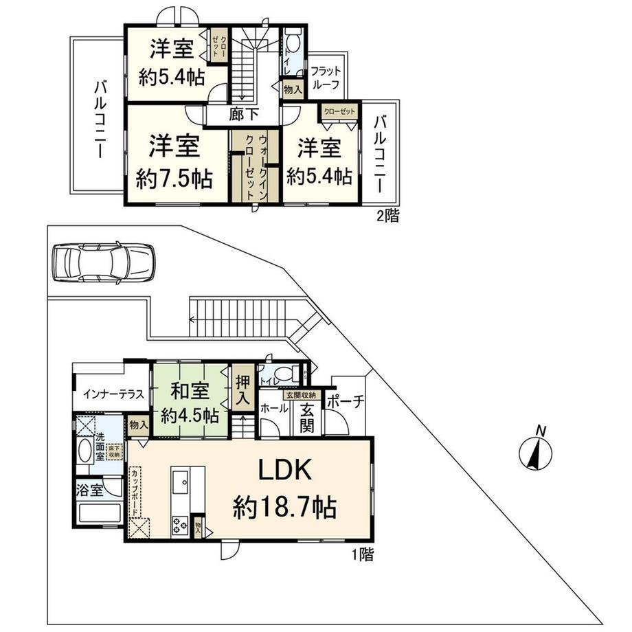 北春日丘１ 6480万円