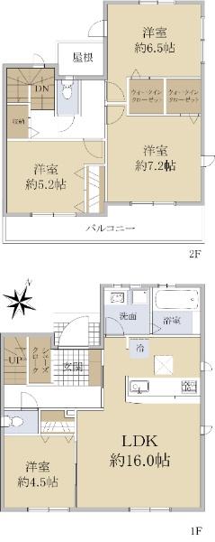 堺市北区百舌鳥陵南町２丁新築戸建１号棟