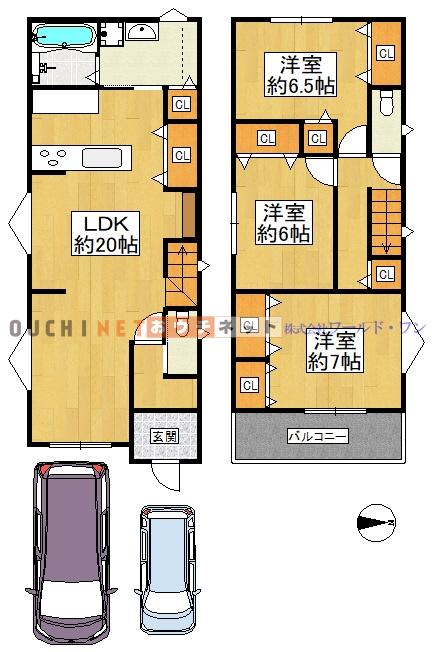 山城町２（近鉄八尾駅） 3180万円