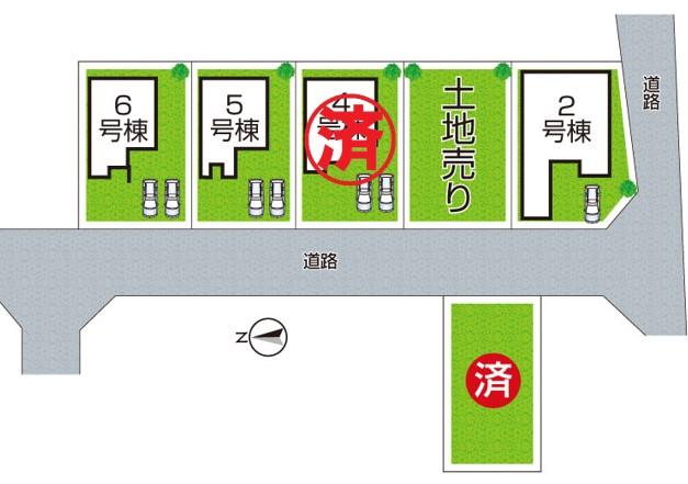 北葛城郡河合町穴闇　全6邸　一戸建て