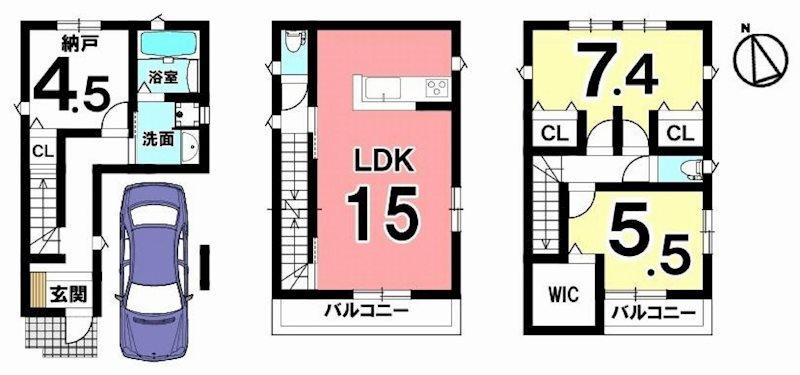 別府３（井高野駅） 3198万円