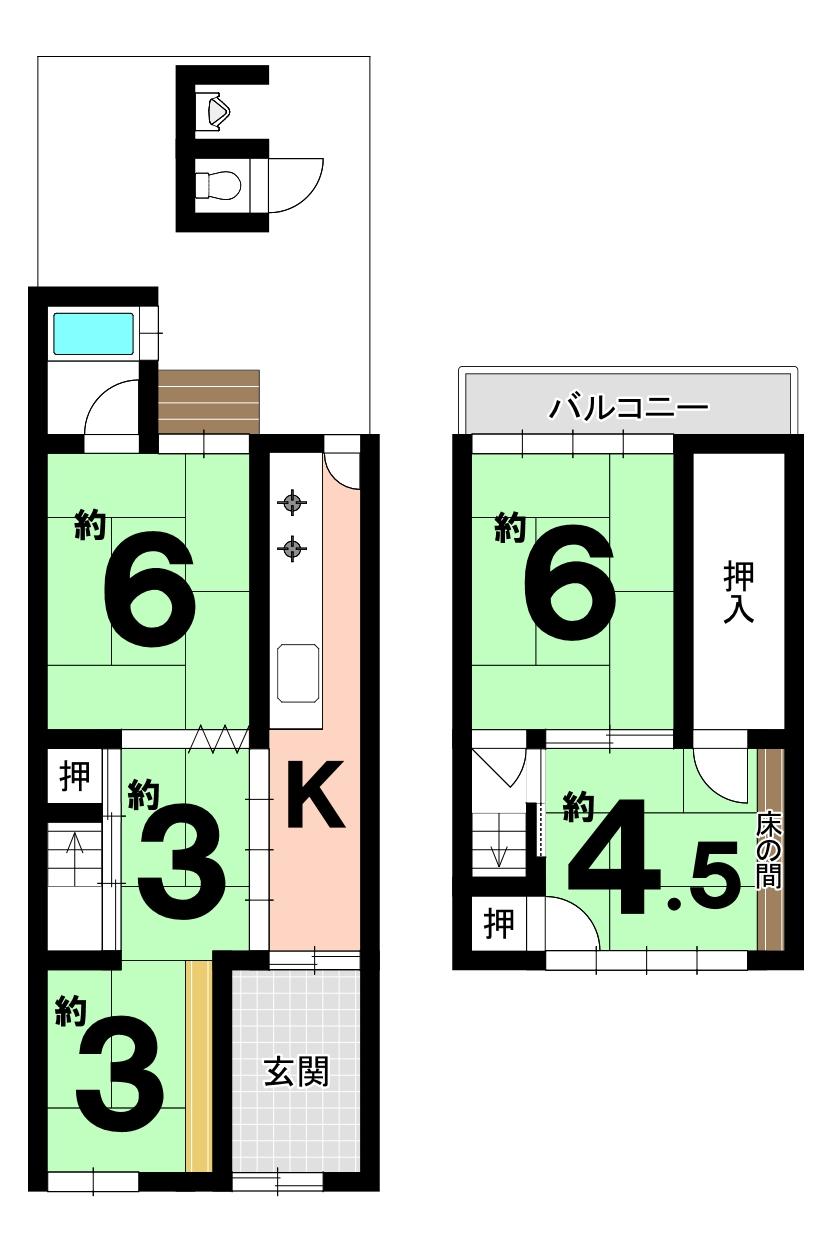 西七条北衣田町（西大路駅） 1980万円