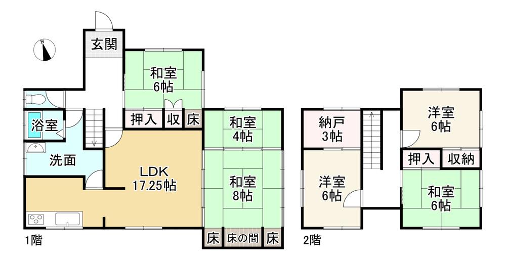 大字土田（越部駅） 1280万円