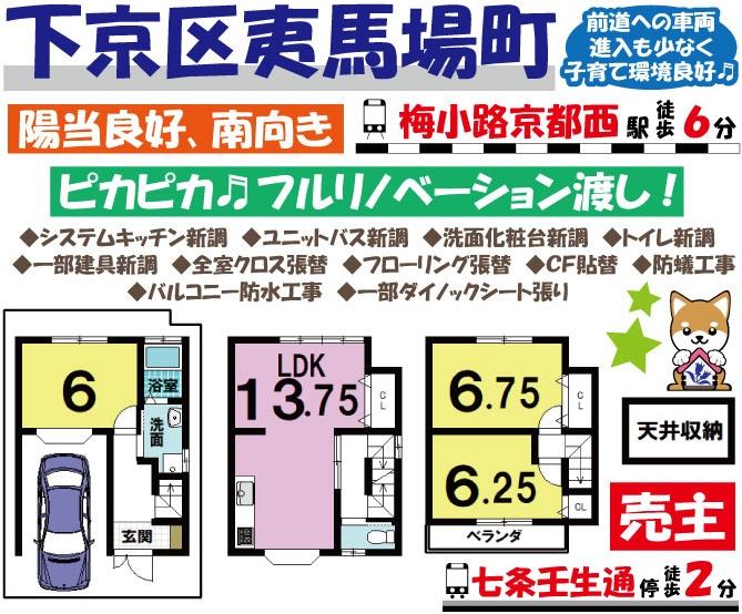 夷馬場町（梅小路京都西駅） 2880万円