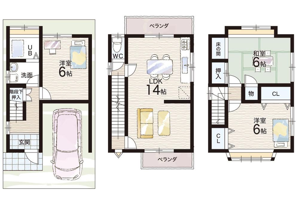 羽束師志水町 1280万円