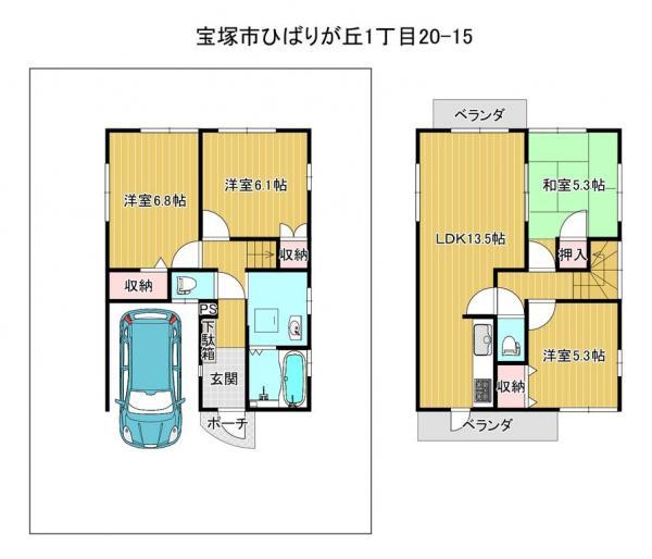 南ひばりガ丘１（山本駅） 3180万円