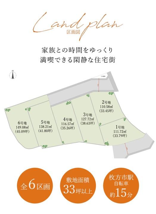 ソラーレ枚方 全6区画 枚方市交北1丁目