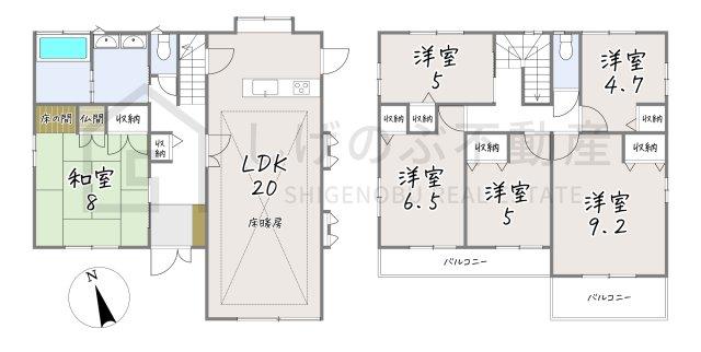 detached 滋賀県湖南市菩提寺北２