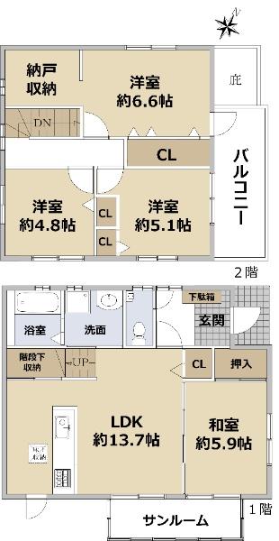 荒牧５（中山寺駅） 3780万円