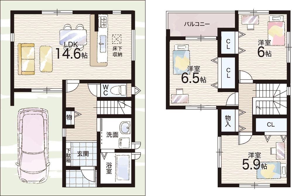 奈良市恋の窪1丁目　全2邸　一戸建て