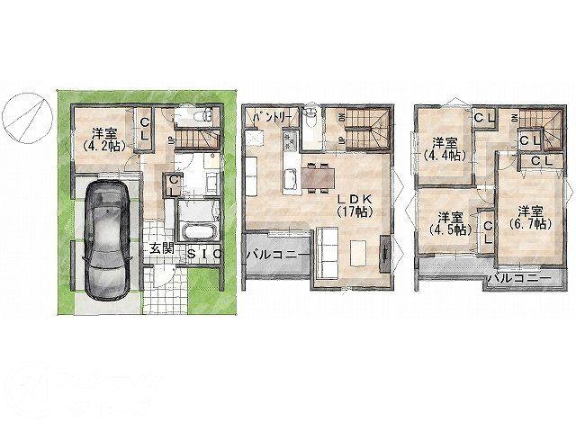 SUUMO】Frontier Gardens 守口市桃町 全5区画 | 新築一戸建て・一軒家