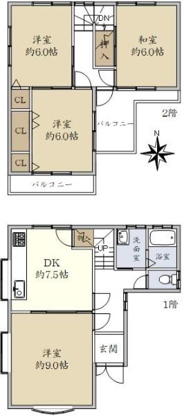 旭ケ丘５（近鉄八尾駅） 2850万円