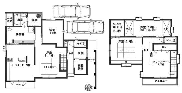 大枝北沓掛町７ 4880万円