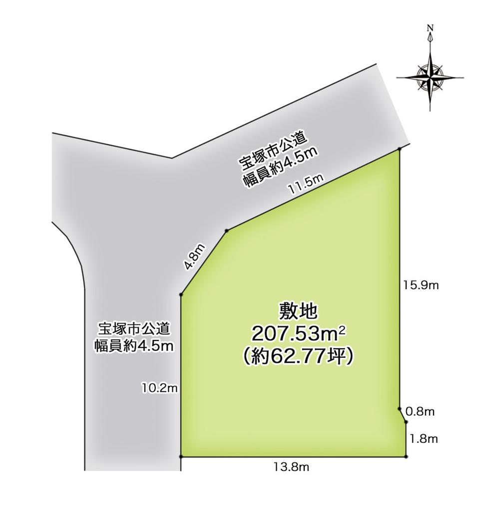 宝塚市青葉台１丁目　【建築条件なし宅地】　お好きな建築会社で建築いただけます