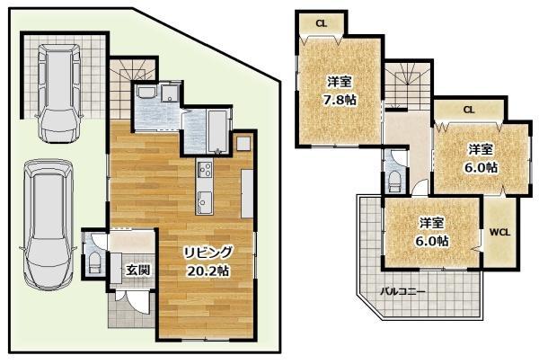 竹渕西５（加美駅） 3880万円