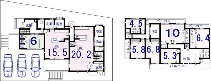 御陵大枝山町３ 6680万円