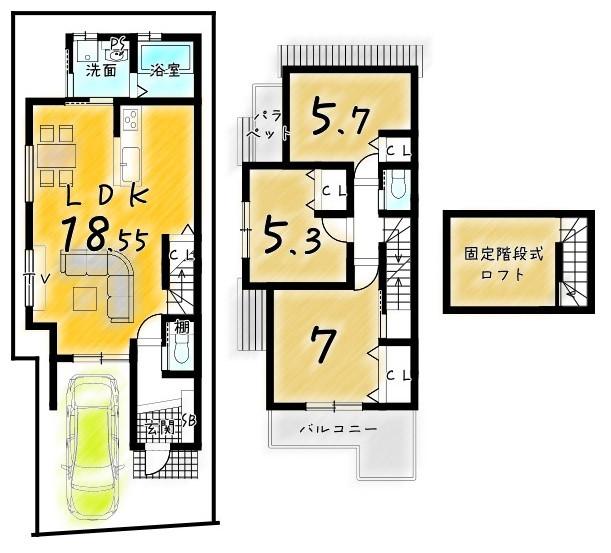 大枝東長町（桂駅） 3398万円～3498万円