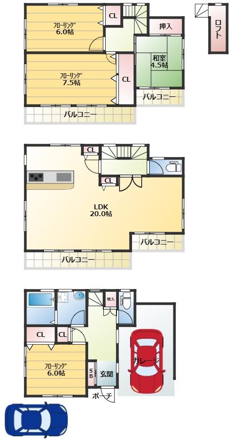 横堤２（横堤駅） 3880万円