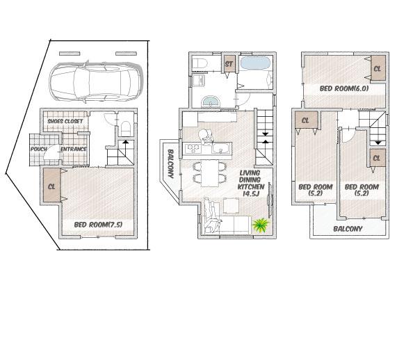 北村２ 3480万円