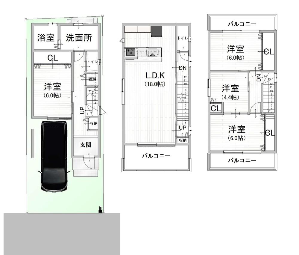 ◆２区画の新生活　間口広々で便利地◆アロンティア鴫野