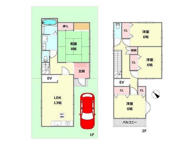 花屋敷山手町（川西能勢口駅） 3180万円