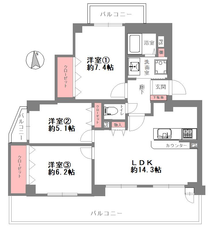 ディオレ新神戸Ｄ棟