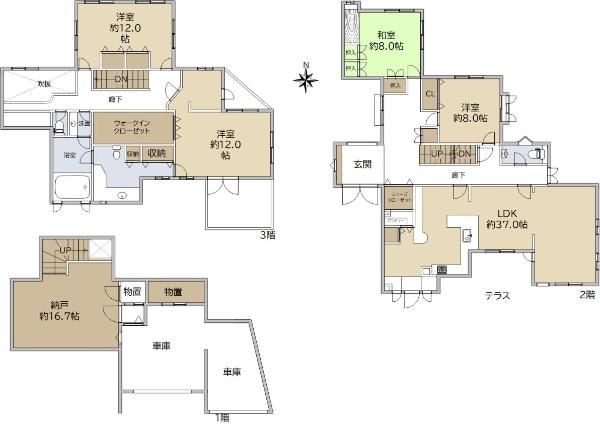 松が枝町３（箕谷駅） 8500万円