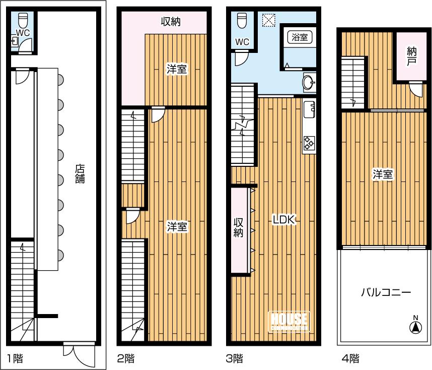 detached 大阪府大阪市中央区西心斎橋２-7-5