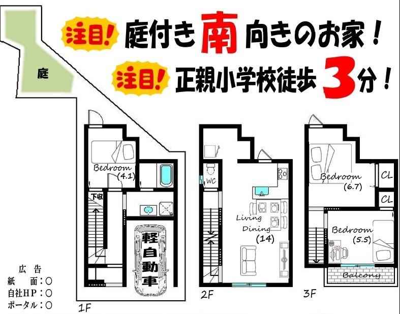 福本町浄福寺通一条上る（北野白梅町駅） 3580万円