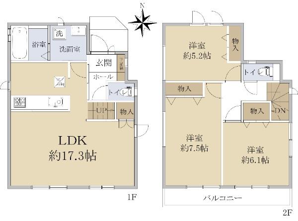 上之島町南５（河内山本駅） 3090万円