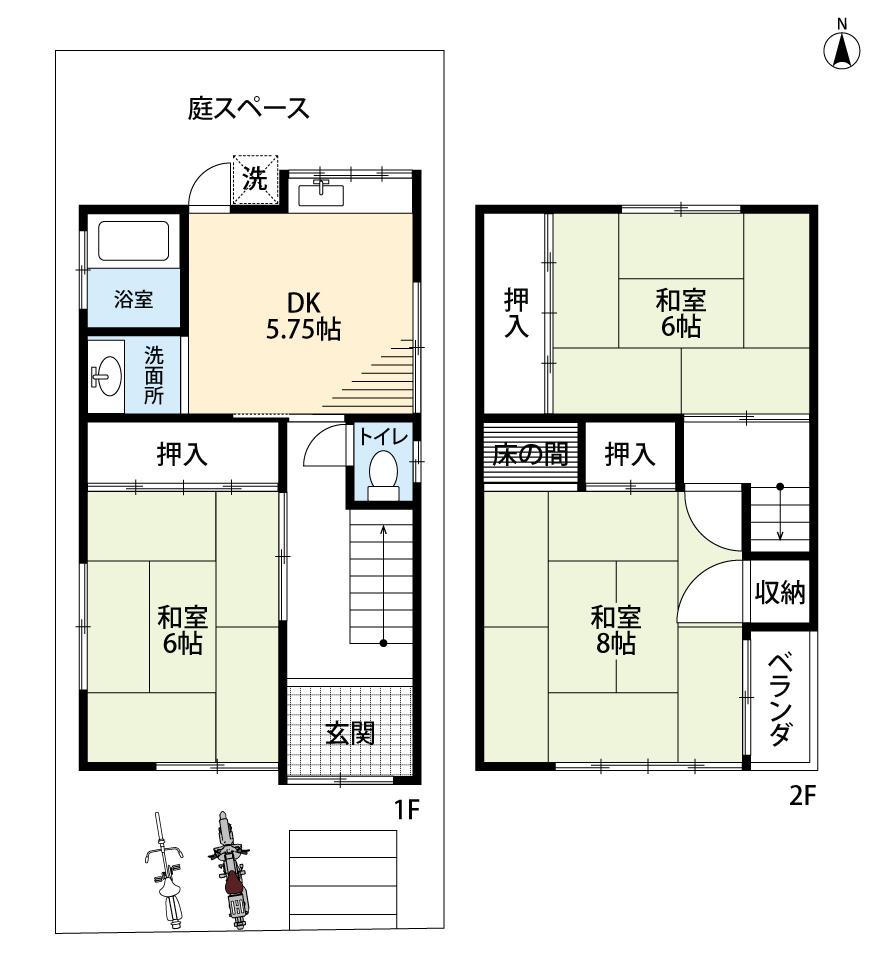 楠葉野田２（樟葉駅） 1280万円