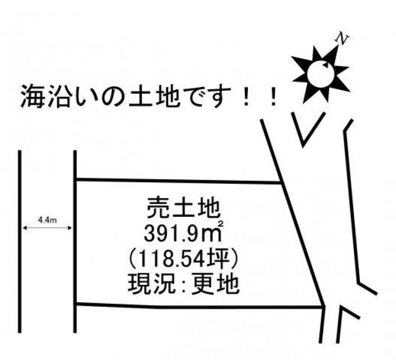 板野郡松茂町長原の売土地　118.54坪