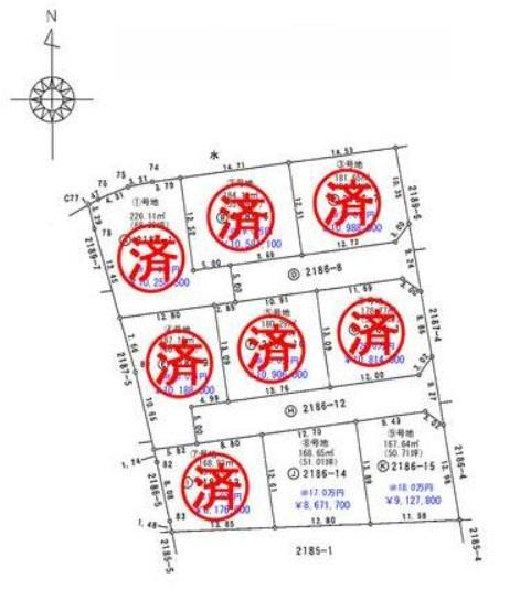 土佐市蓮池　8号地　建築条件なし　売土地（全9区画）
