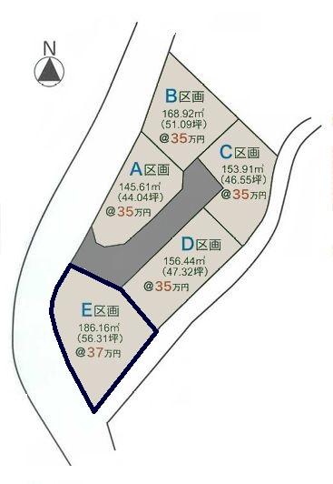 高知市福井町-建築条件付き-E号地 売土地