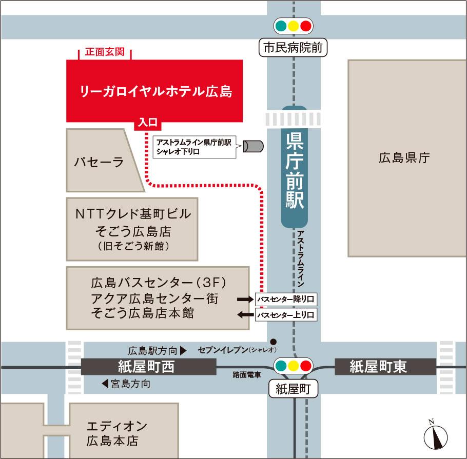 ウエリス皆実町のモデルルーム案内図