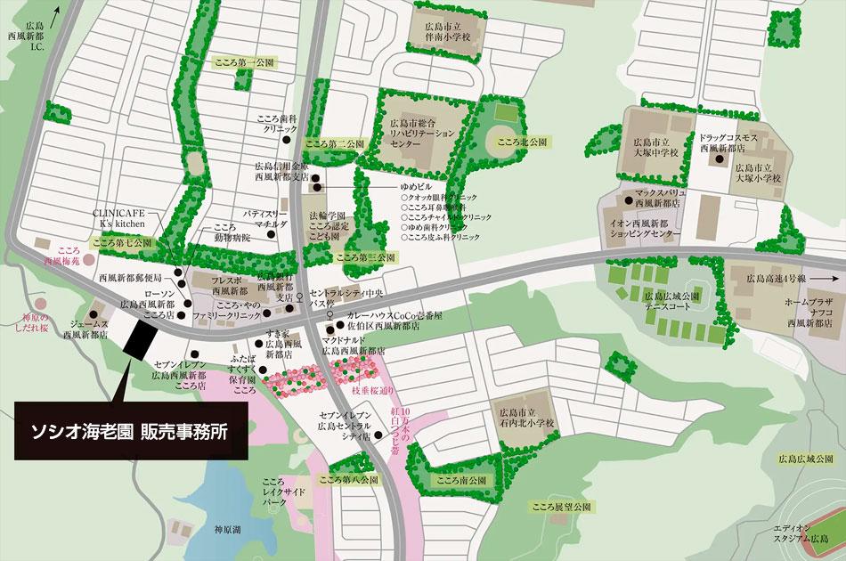 ソシオ海老園のモデルルーム案内図