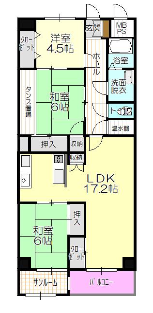 三滝CO-OPマンション　広々90.1平米のリフォームマンション