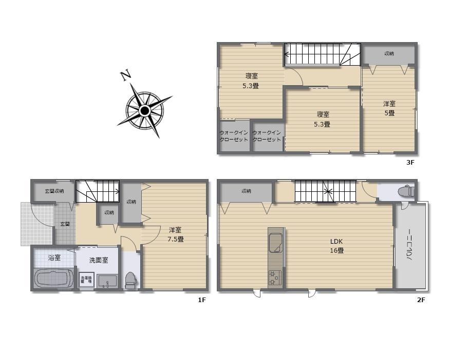 ☆オール電化住宅☆　安芸区中野６丁目　（全１棟）